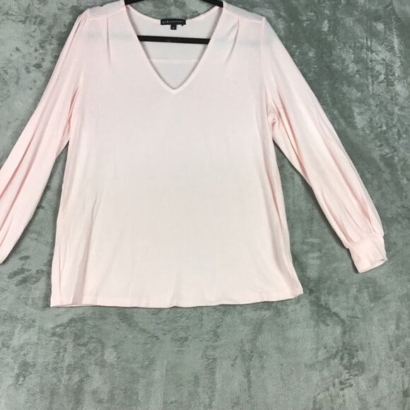 Gibson Women’s Sweater Medium Pink V-Neck Blouson Sleeve Pullover NWOT - Picture 10 of 16